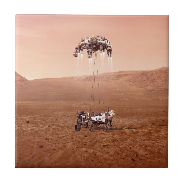 A Aterrissagem De Perseverança Em Marte. (Frente)