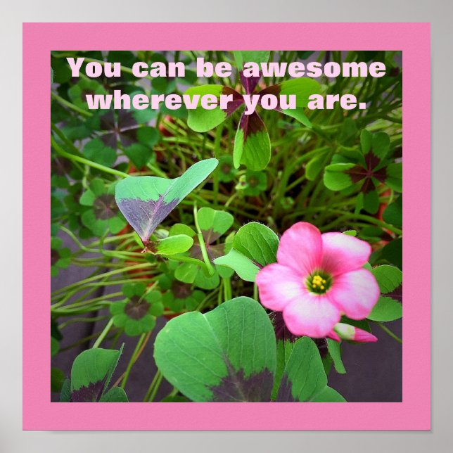 A atitude é tudo Poster (Frente)