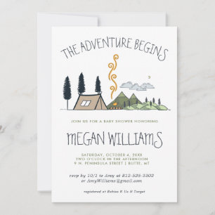 A Aventura Começa Chá de fraldas de montanha