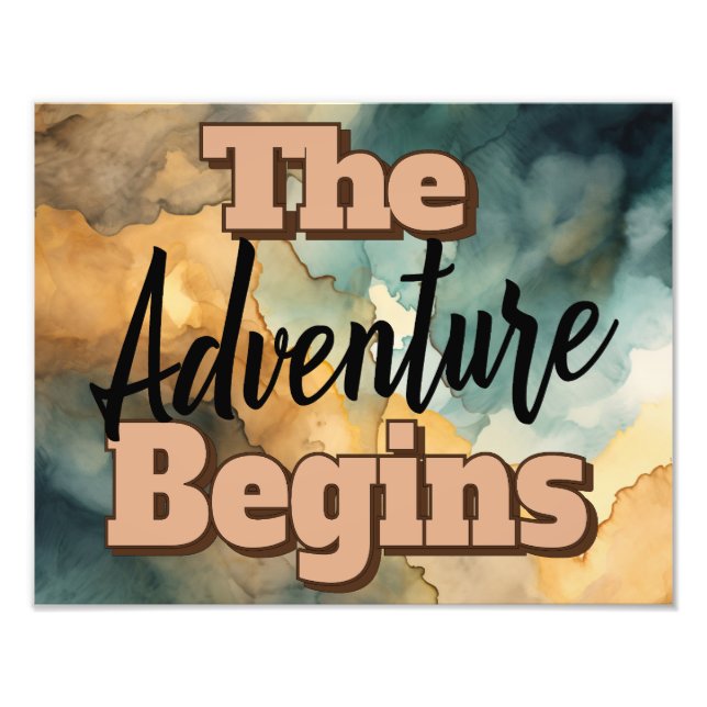 A Aventura Começa o Impressão de Fotografias (Frente)