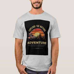 A aventura da natureza fora da estrada... camiseta