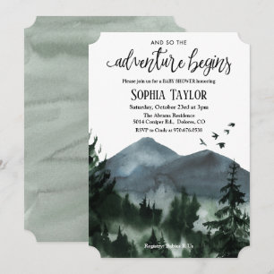 A Aventura Inicia O Convite Ao Chá de fraldas