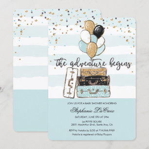 A Aventura Inicia O Convite Ao Chá de fraldas