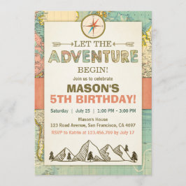 A Aventura inicia o Mapa do Viagem de Convite de A