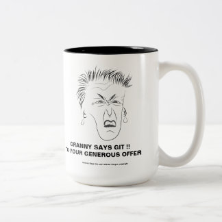 A avó diz a caneca 2 de Git