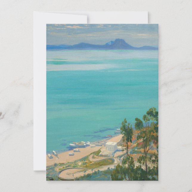 A Baía de Tunis, Manhã | Sir John Lavery (Frente)