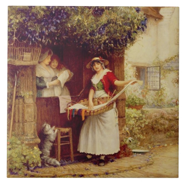 A balada Vendedor, 1902 (óleo a bordo) (Frente)