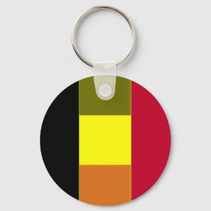A bandeira de Bélgica listrou o chaveiro