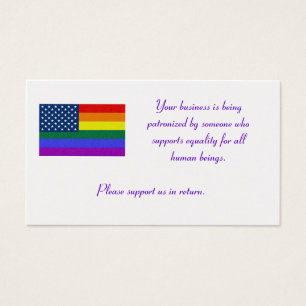 A bandeira de LGBT, seu negócio patronized por…