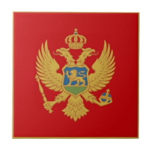 A bandeira de Montenegro