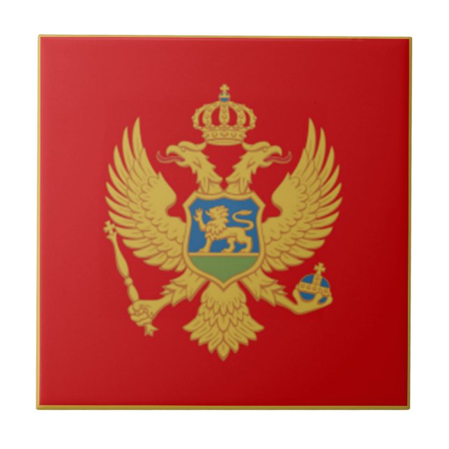 A bandeira de Montenegro (Frente)