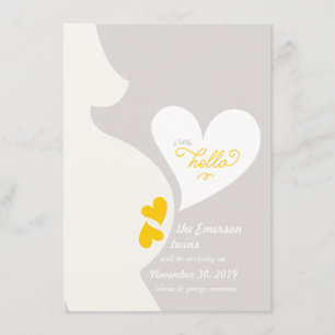 A barriga da mamã do amor junta o anúncio da