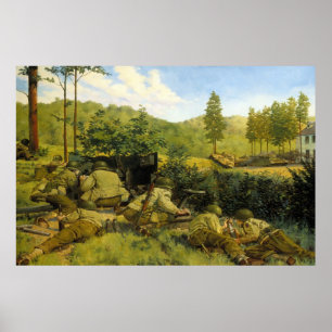 A Batalha de Mortain por Keith Rocco Impressão