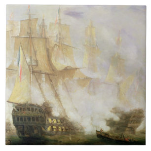 A batalha de Trafalgar, c.1841 (óleo em canvas)