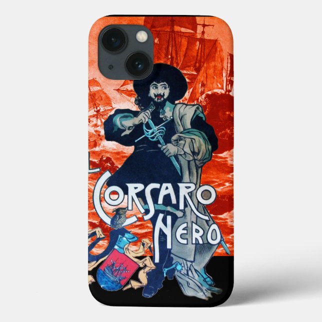 A Batalha do NEGRO CORSAIR/Navio Pirata em Vermelh (Verso)