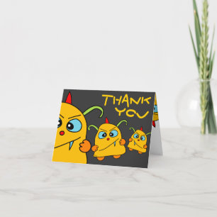 A batata do monstro Pets cartões de agradecimento