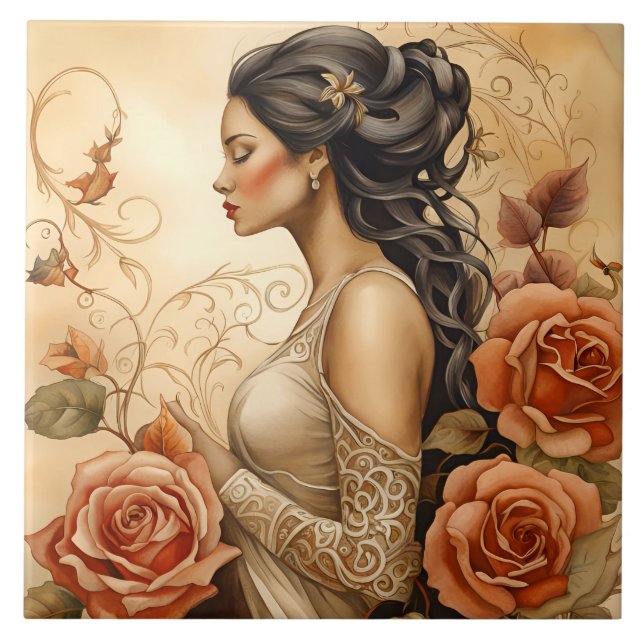 A Beautiful Lady Bathroom Border (Frente)