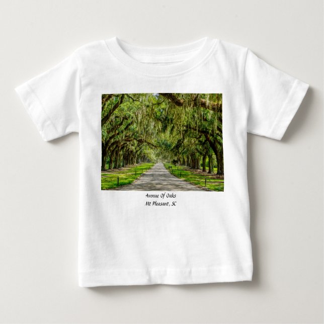 A Bela Avenida Da Camiseta De Bebê Oaks (Frente)