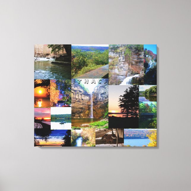 A BELEZA DE ITHACA, IMPRESSÃO DE NOVA YORK CANVAS (Frente)