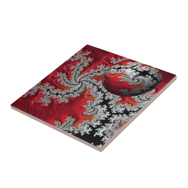 A beleza do Azulejo cerâmico de Mandelbrots (Lateral)