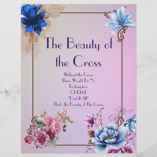 A Beleza do Papel Cruzado Personalizado (Frente)