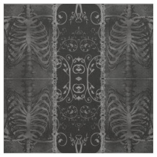 A beleza do tecido do esqueleto Damask da morte