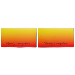 A beleza está em todo lugar vermelho a amarelo