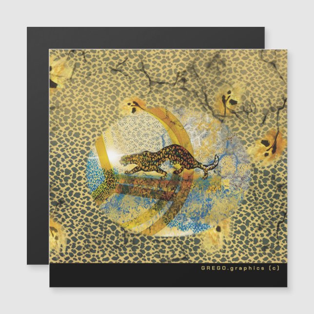 A besta está enviando um cartão (Frente/Verso)