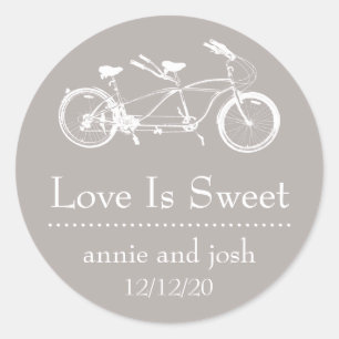 A bicicleta para o amor dois é etiquetas doces (a