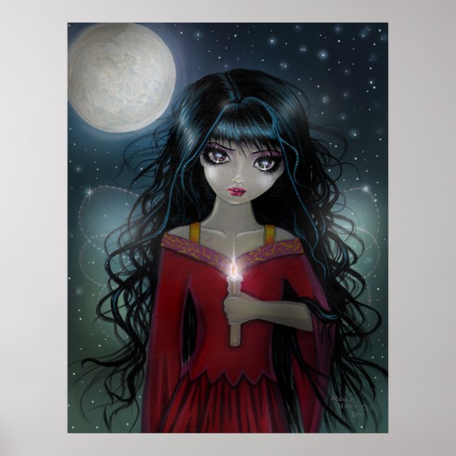 A Bit of Candlelight Fairy Poster Print (Frente)