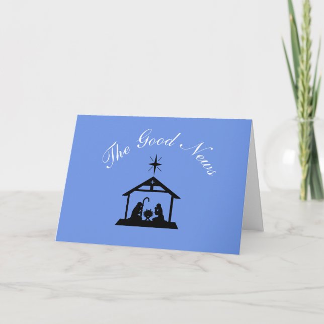 A boa notícia não é um cartão falso de Natal de No (Frente)