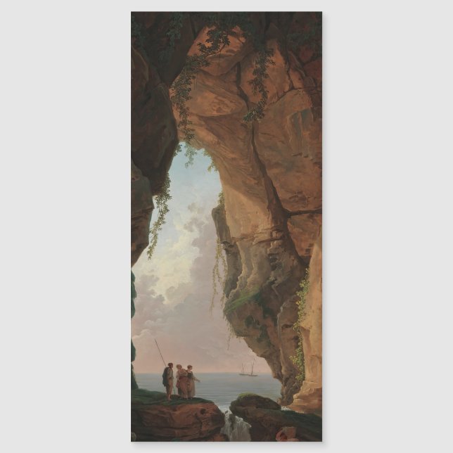 A Boca de uma Caverna (1784) Hubert Robert (Frente)
