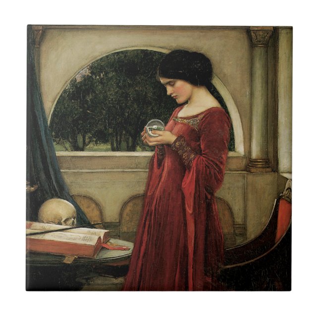 A Bola de Cristal por John William Waterhouse (Frente)