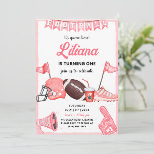 A Bola de Futebol das Meninas Primeiro Convite de 