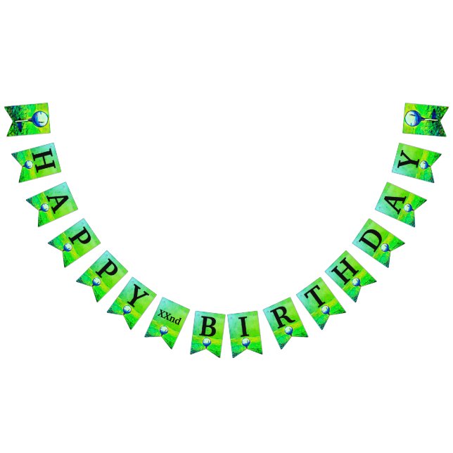 A bola de golfe colorida ostenta a bandeira do (Todos)