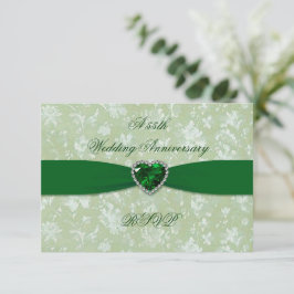 A Bold Damask 55º aniversário de casamento RSVP