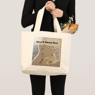 A bolsa de praia com seu conhecido (customizável)