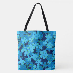 A bolsa de praia floral de Camo do hibiscus