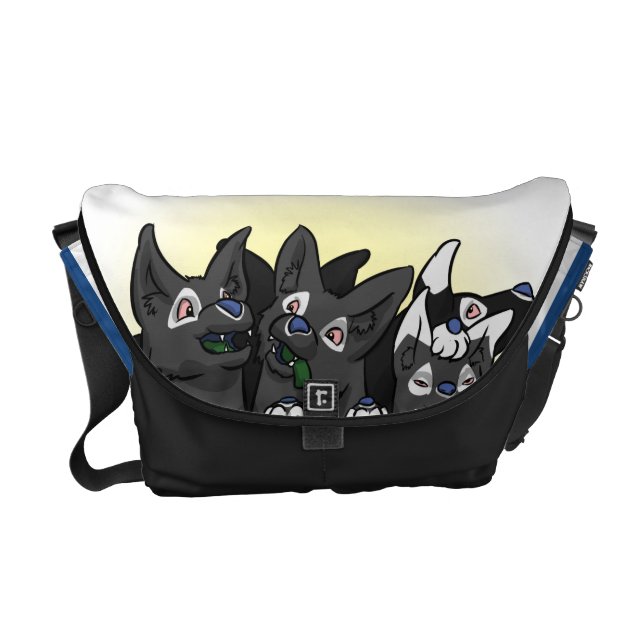 A bolsa mensageiro dos filhotes de cachorro do (Frente)
