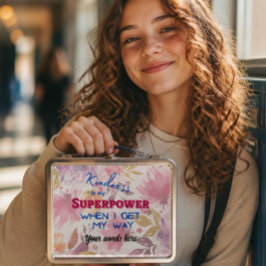 A Bondade É Minha Caixa de Lanche de Metal Superpo