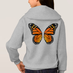 A borboleta voa a camisola encapuçado bonito do