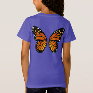 A borboleta voa camisetas bonitos da borboleta dos