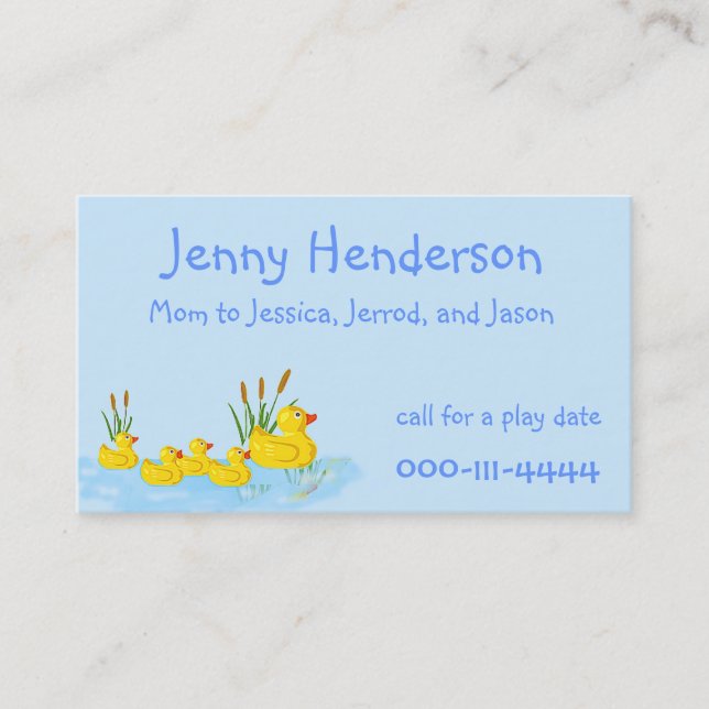 A borracha bonito Ducks o cartão feito sob (Frente)