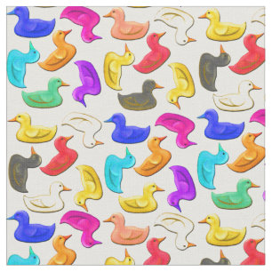 A borracha colorida Ducks o tecido