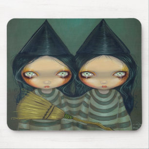 "A bruxa Siamese junta" Mousepad