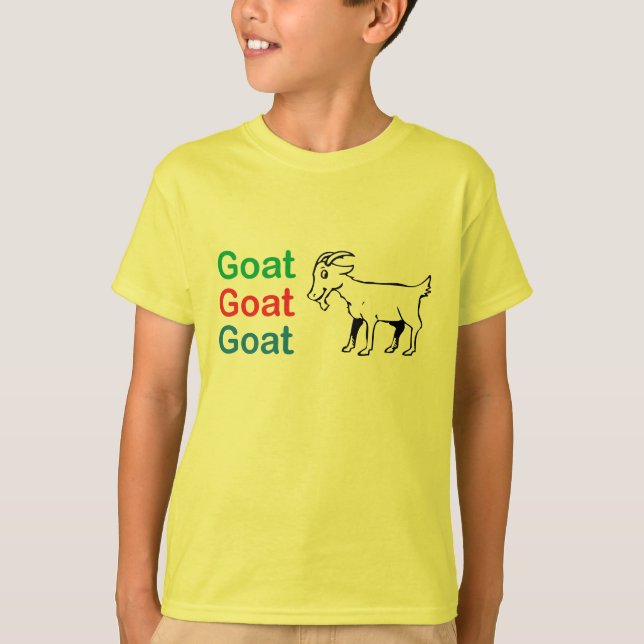 A cabra da cabra da cabra caçoa a camisa de T (Frente)