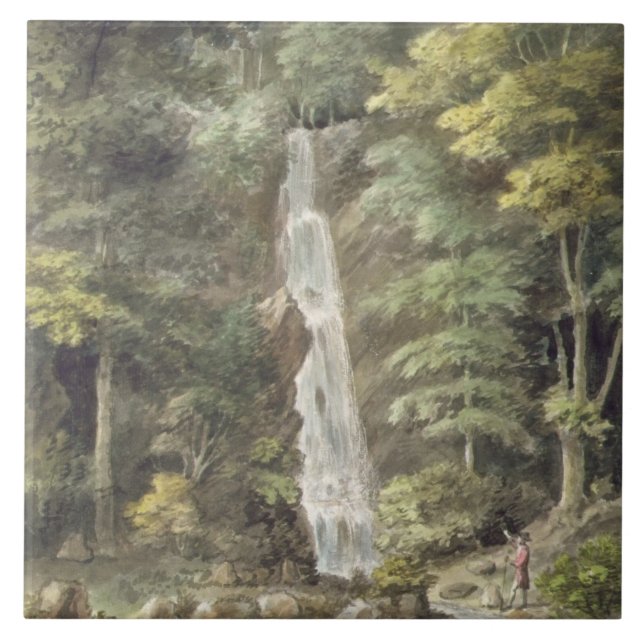 A cachoeira da cascata em Hestercombe jardina (w/c (Frente)