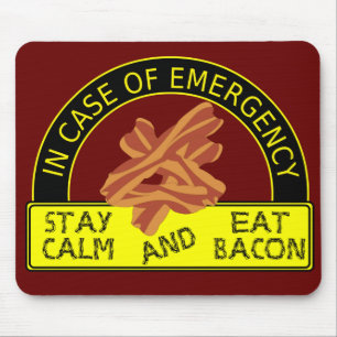 A calma da estada, come o bacon Mousepad