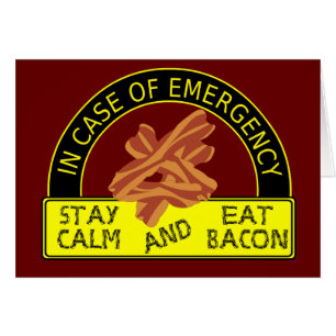 A calma da estada, come o cartão do bacon