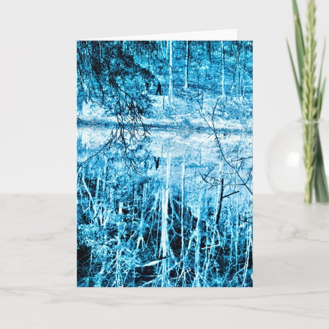 A caminhada de inverno no Cartão Infravermelho de  (Frente)